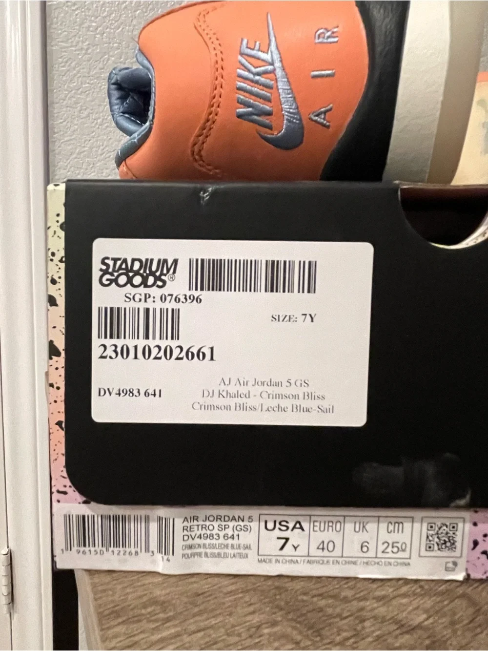 Kids Air Jordan 5 Retro DJ Khaled High-Top sneakers
